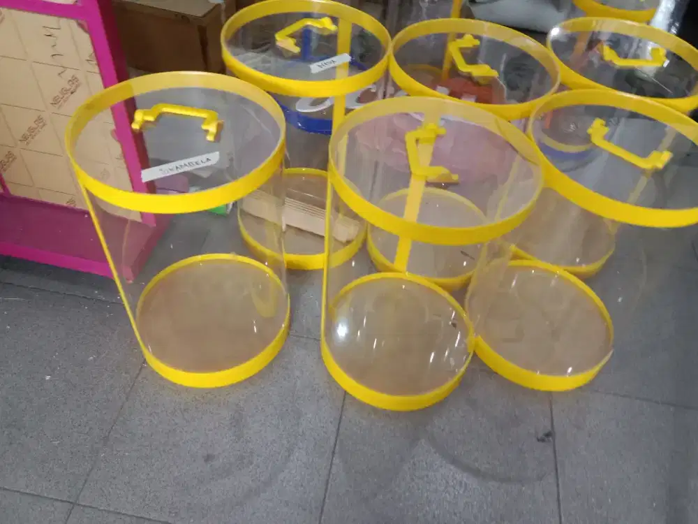 Tempat es acrylic tabung es acrylic tong es acrylic kotak es acrylic