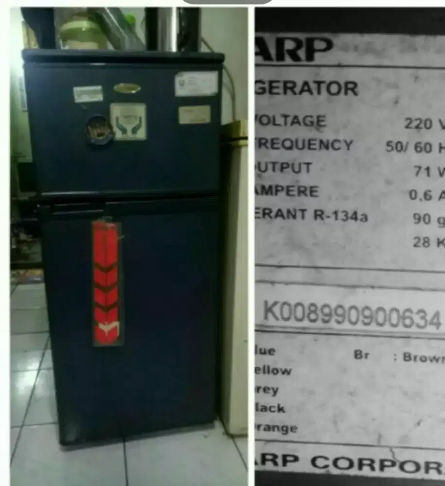 Kulkas Sharp 2 pintu