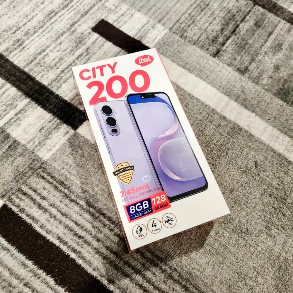 Itel City 200 4/128 Gb New Baru Murah Garansi Resmi 1 Tahun