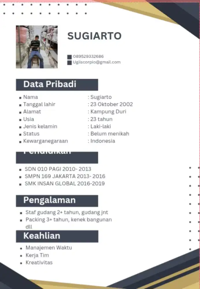 sedang mencari lowongan untuk saya pribadi