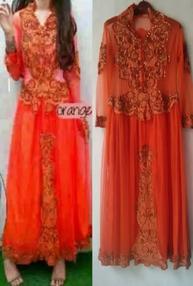 Gaun Brukat Pesta Payet Mewah.Sisa 3pcs.REAL PICT