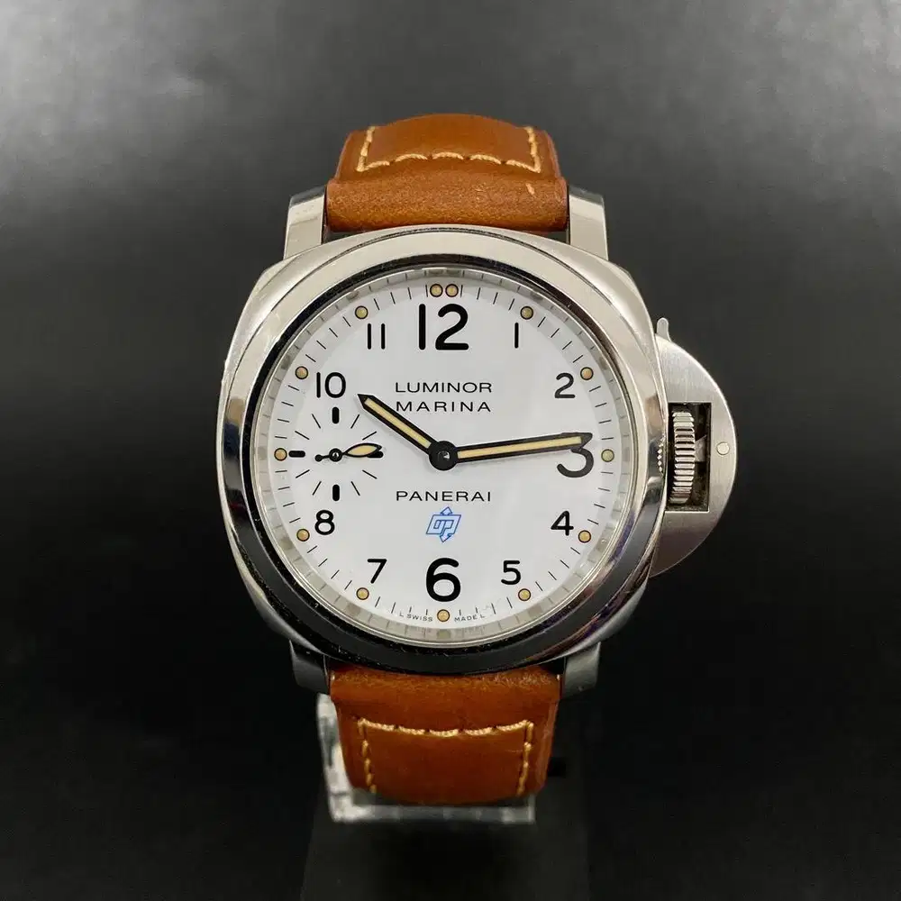 Panerai Pam660 White Dial Logo Bianco 44mm Manual Winding Serial T