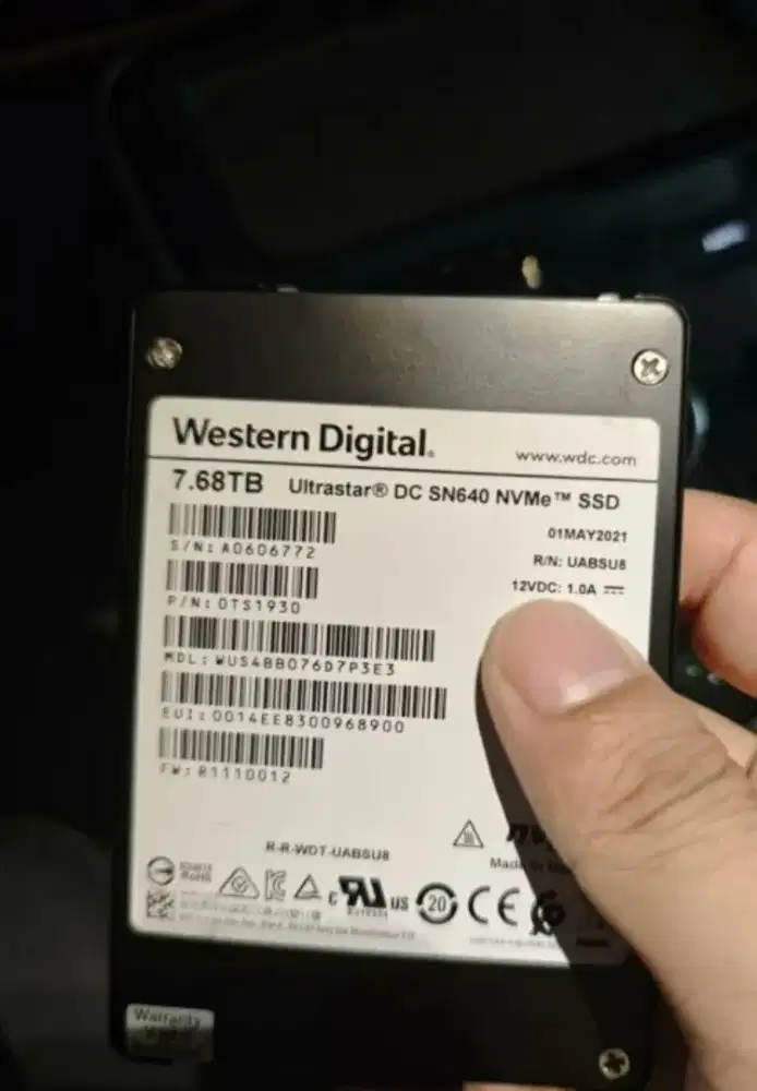 SSD server NVM western digital