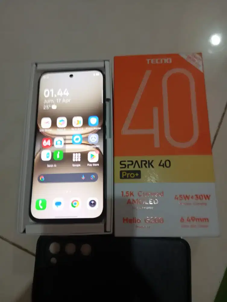 TECNO SPARK 40 PRO PLUS 2026 RAM 8+8/256 ... MULUS LIKE NEW NO MINUS