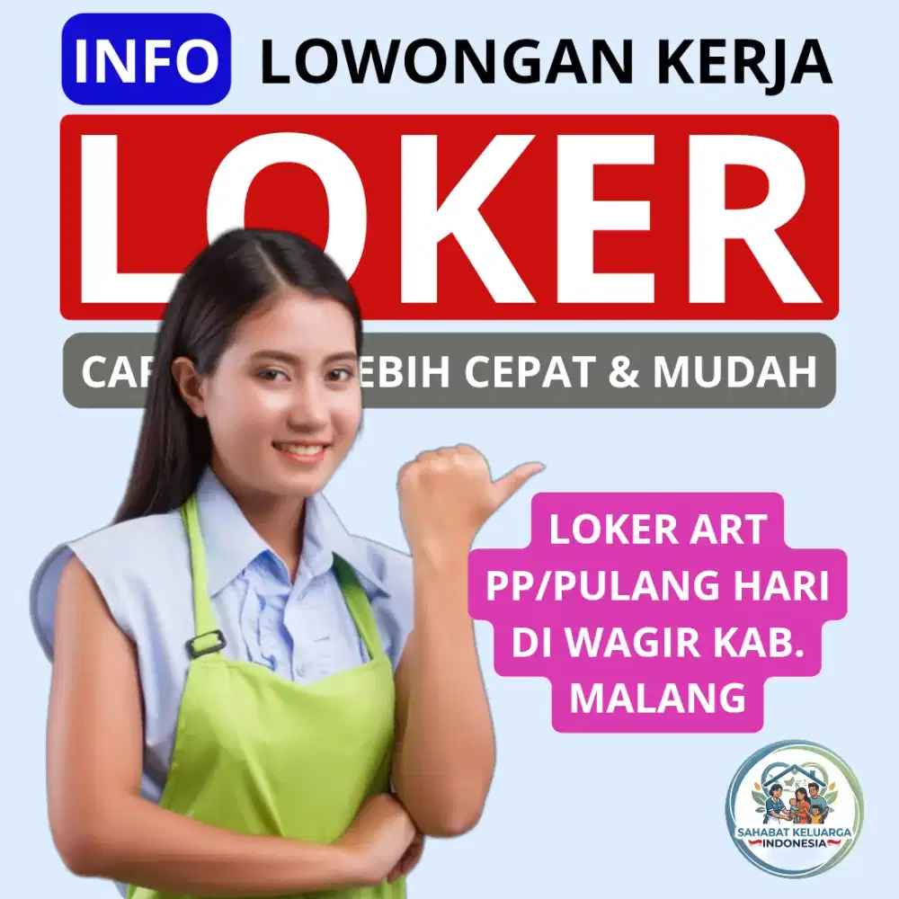 Loker art pp pulang hari di wagir kab malang