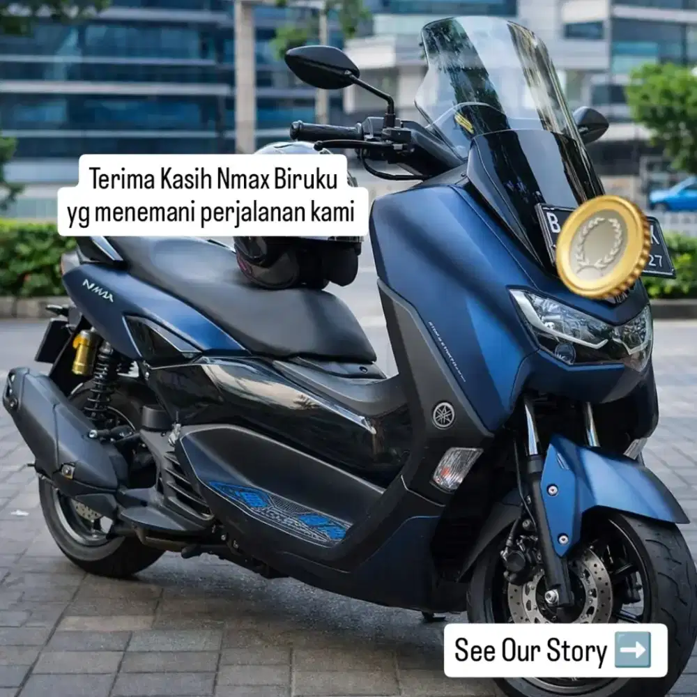 Jual Motor Nmax 155 Seken Rem ABS Biru Doff