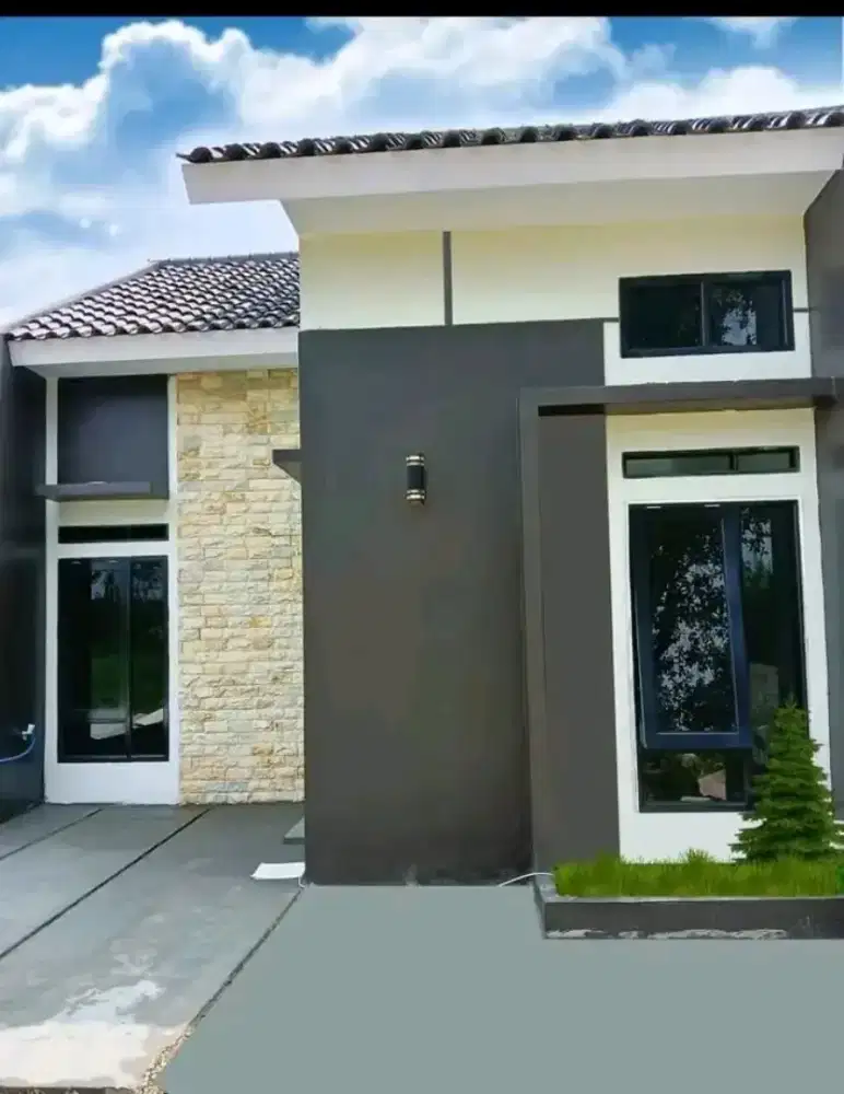 Rumah cluster depan jalan raya sawangan seberang SMK Cakra buana