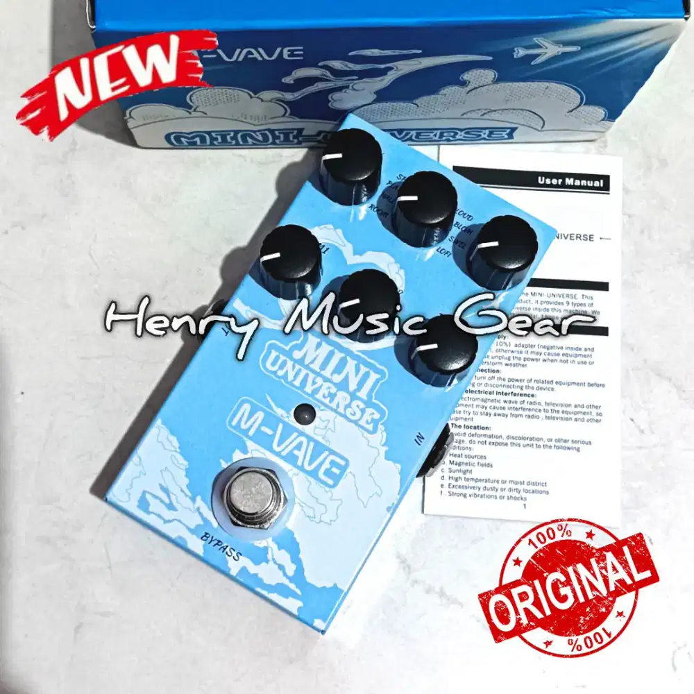 M-Vave Mini Universe 9 Mode Reverb BARU