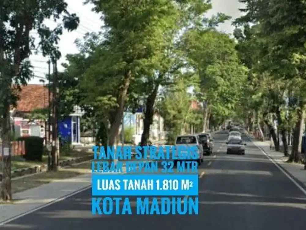 Ba// Tanah Pekarangan LD 32 mtr, Mayjen Panjaitan KOTA MADIUN Lokasi Strategis