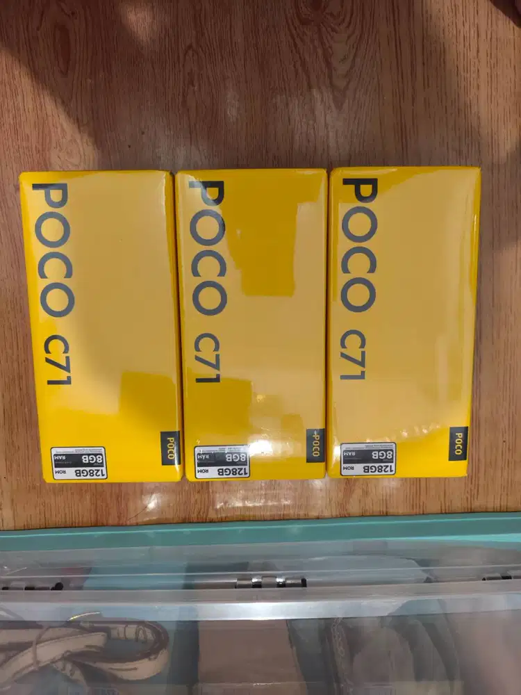 POCO C71 GOLD 4/128 NEW SEGEL RESMI BARU