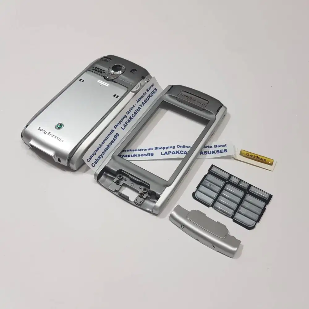 Casing Sony Ericsson P910 Silver Case Cover HP Jadul Housing Handphone