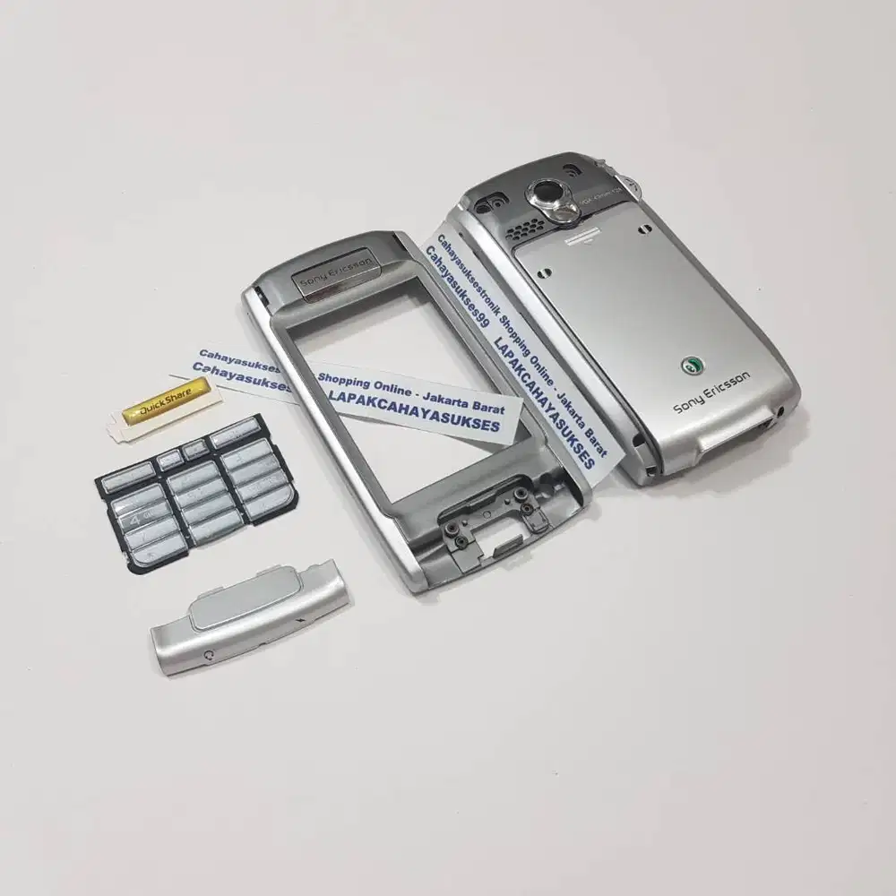 Casing Sony Ericsson P910 Silver Case Cover HP Jadul Housing Handphone