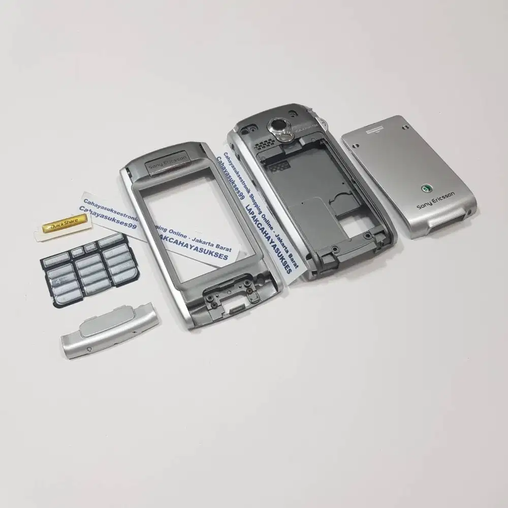 Casing Sony Ericsson P910 Silver Case Cover HP Jadul Housing Handphone