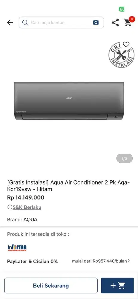 ac aqua 2pk kcr19vsw