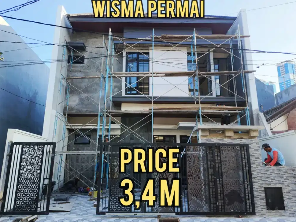 ‼️MEWAH, BARU GRESS‼️RUMAH WISMA PERMAI SELANGKAH GALAXY MALL, MERR, KERTAJAYA, DHARMAHUSADA, ITS, UNAIR, MULYOSARI,