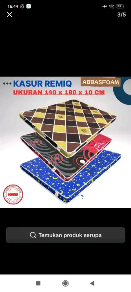Kasur busa anti kempes
