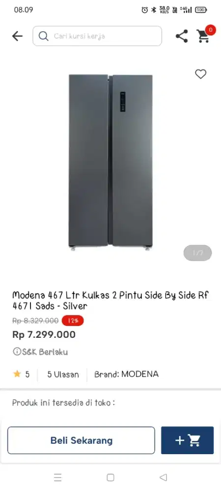 Promo kulkas side by side