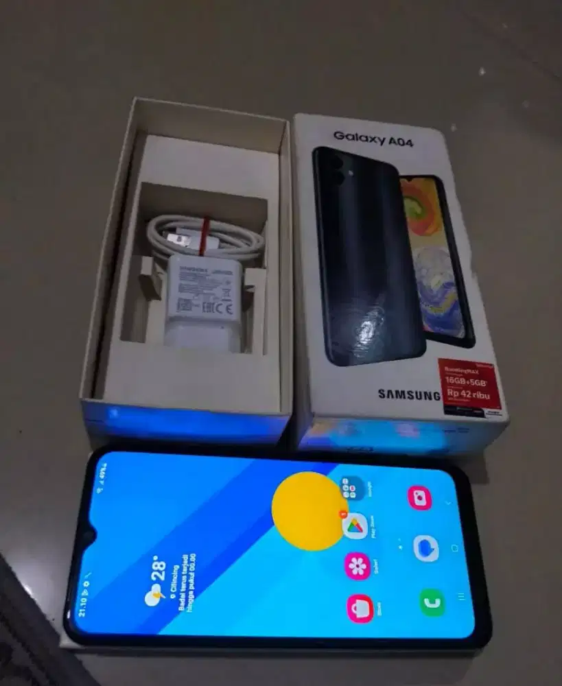 Samsung A04 ram 4/64 full set original