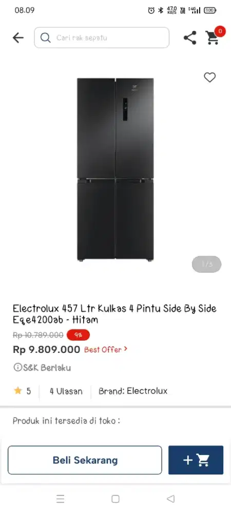 Promo kulkas 4 pintu