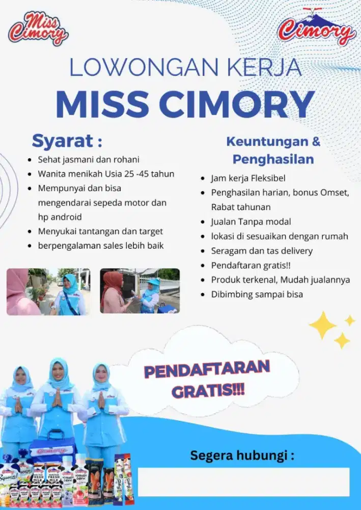 Lowongan kerja miss cimory
