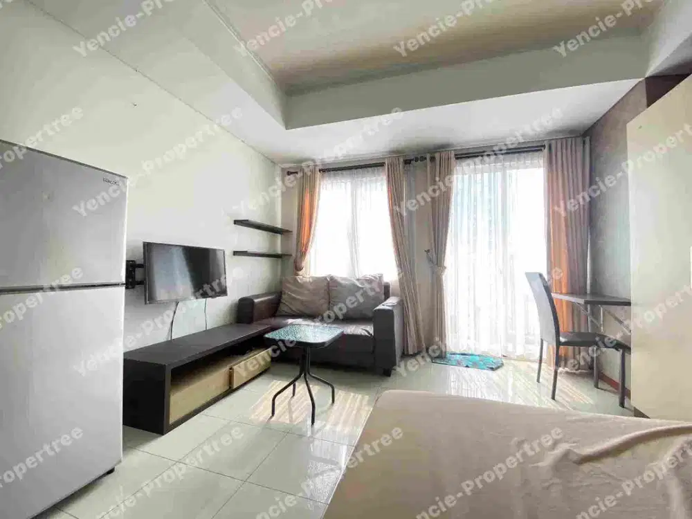 Disewakan tipe studio apartment royal mediterania garden residence