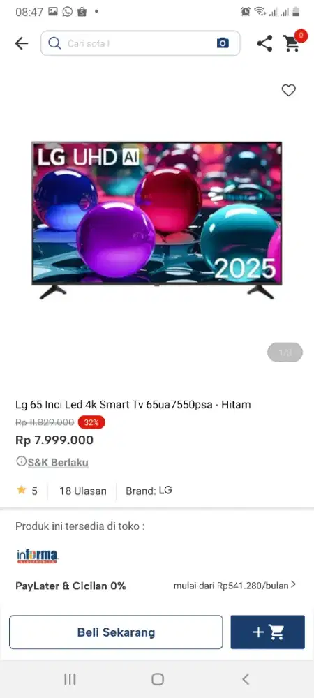 Lg smart tv 65inch