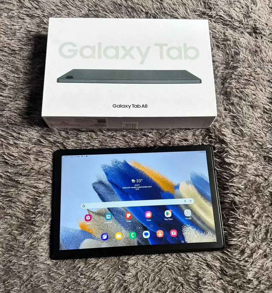Samsung Galaxy Tab A8 LTE 4G 4/128GB Mulus Lengkap