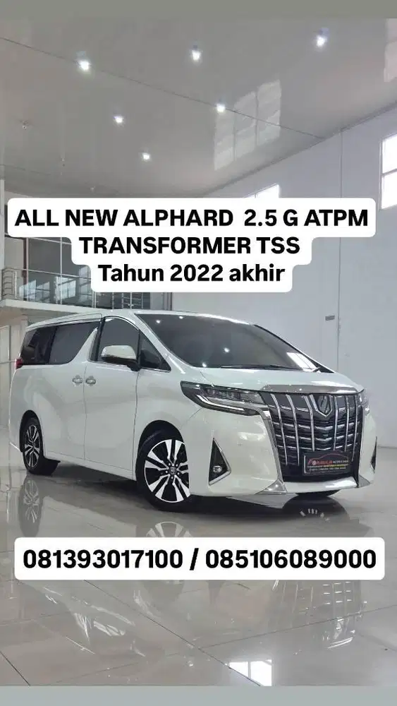 Plat B, th 2022, ALL NEW ALPHARD  2.5 G ATPM TRANSFORMER TSS