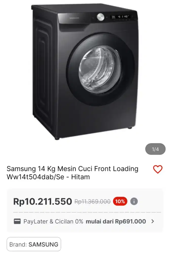 Mesin cuci samsung 14KG promo