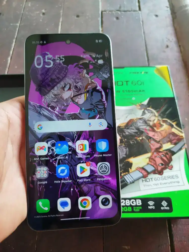 INFINIX HOT 60i 6/128GB lengkap msh garansi