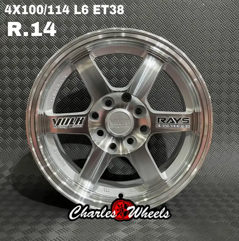 VELG TE37 RING 14 SILVER POLISH
