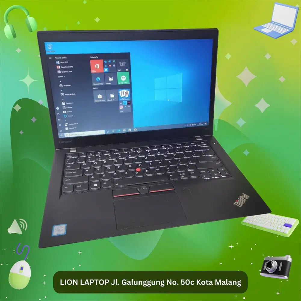 RAM 8GB SSD 256GB Core i7 SLIM Lenovo Thinkpad T470s [17|04]