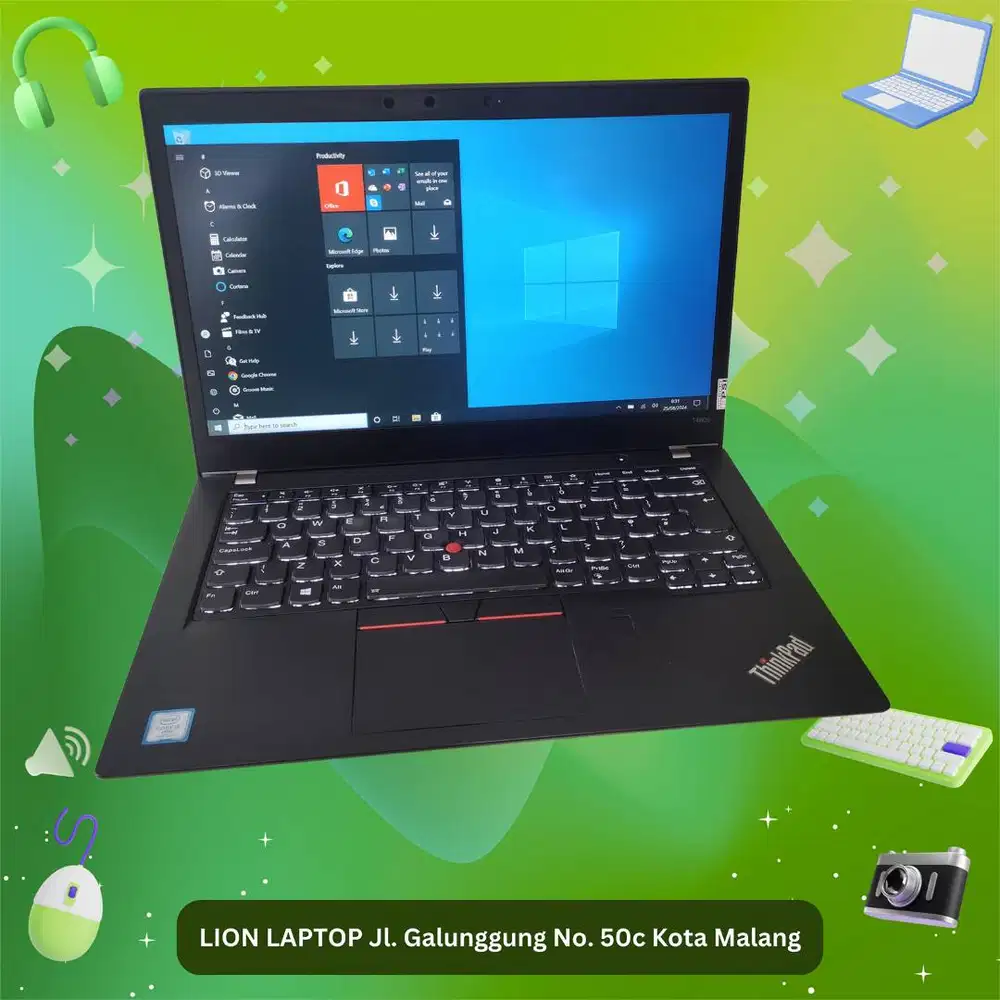RAM 8GB Core i5 gen 8 Lenovo Thinkpad T480s SLIM [17|04]