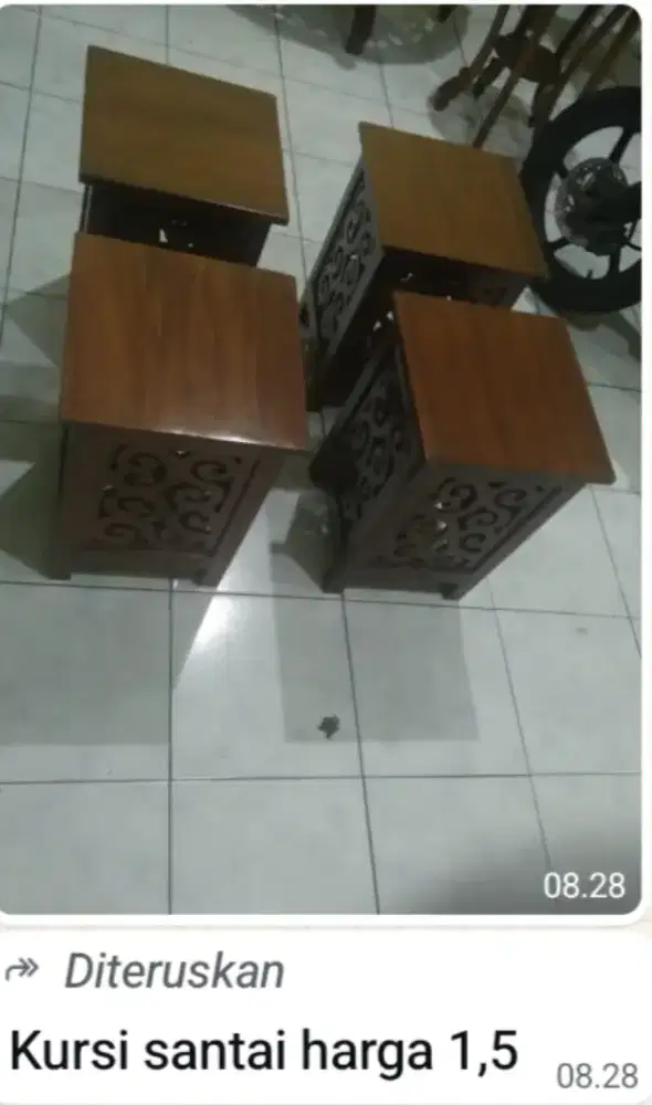 Kursi santai kayu jati
