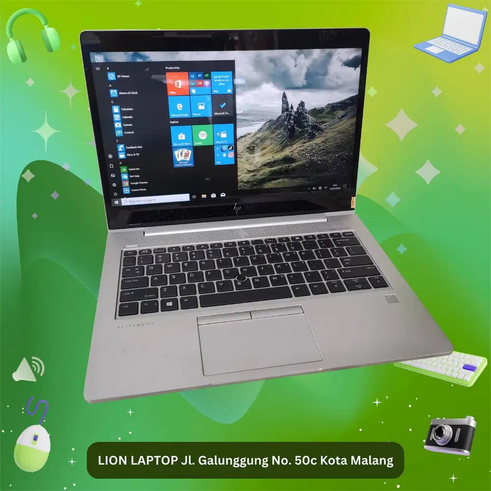 Core i7 gen 8 RAM 8GB Touchscreen Slim HP Elitebook 830 G6 [17|04]