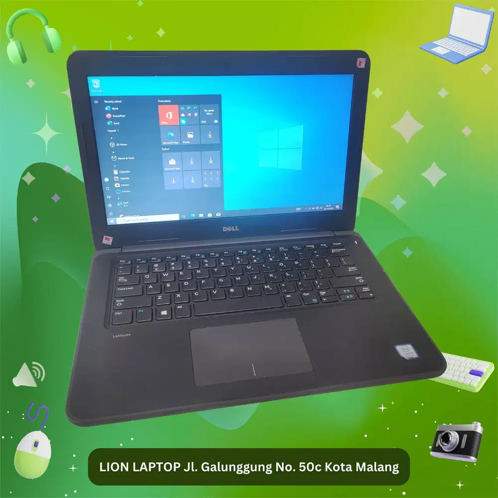 Core i5 Gen 7 Murah Mulus RAM 8GB SSD 256GB Dell Latitude 3380 [17|04]