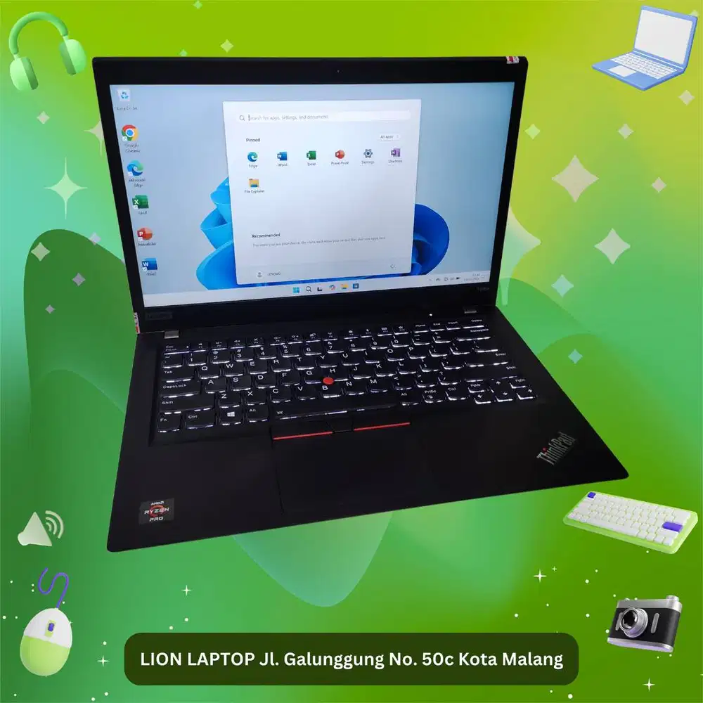 AMD Ryzen 5 PRO 3.7Ghz 8/256 VGA 2GB Lenovo Thinkpad T495s [17|04]