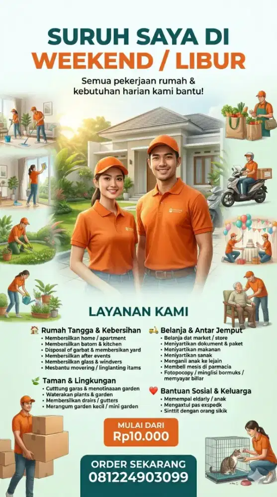 JASA SURUH SAYA DI WEEKEND/LIBUT