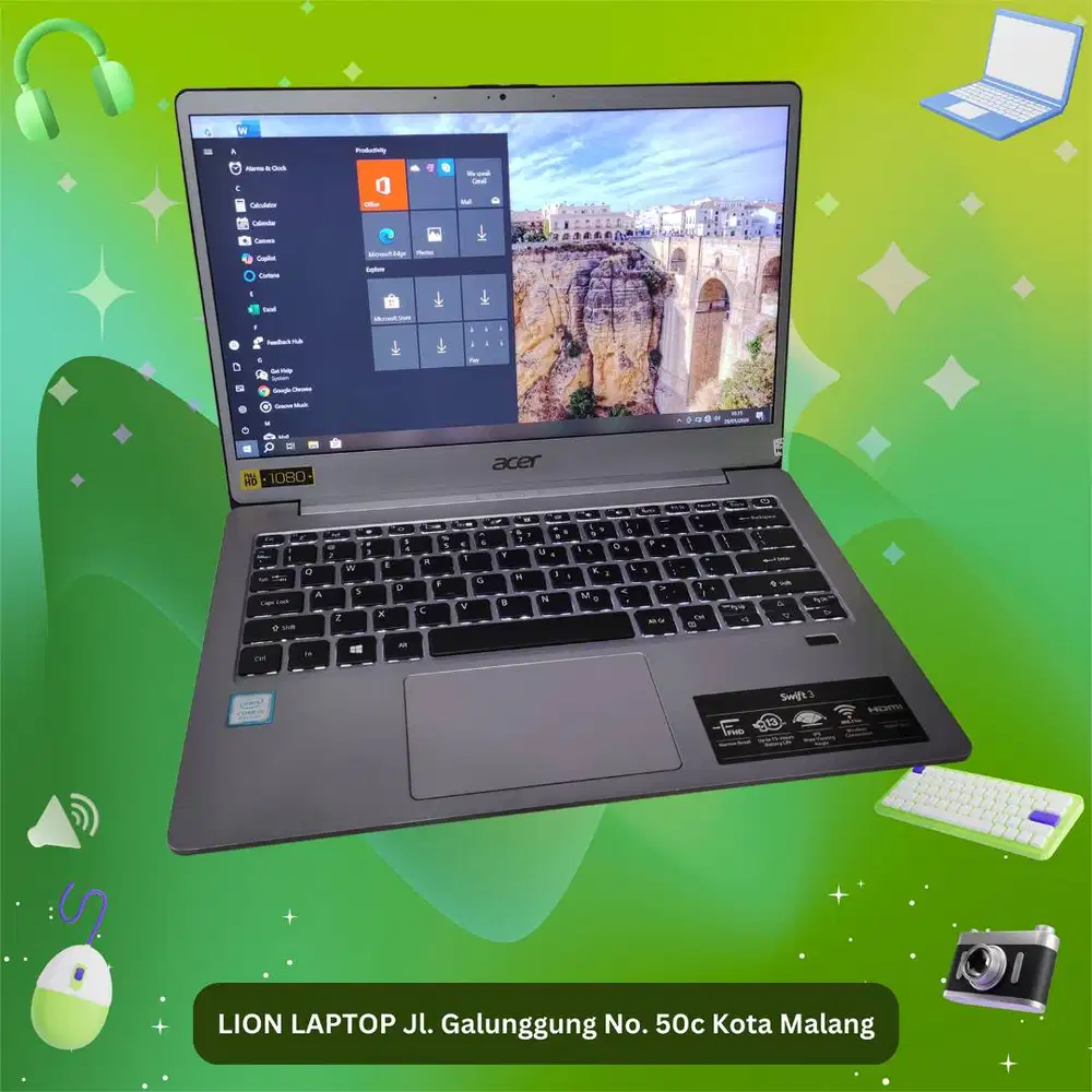 Super Slim Core i5 Gen 8 8/25 Acer Swift 3 SF313-51 [17|04]