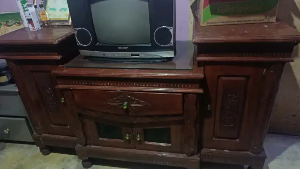 Meja tv ( jati )
