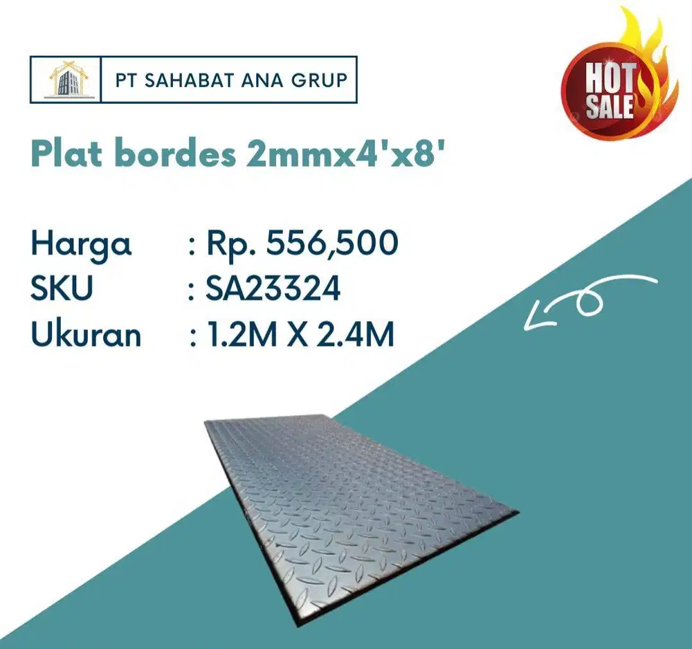 Plat bordes 2mmx4'x8'