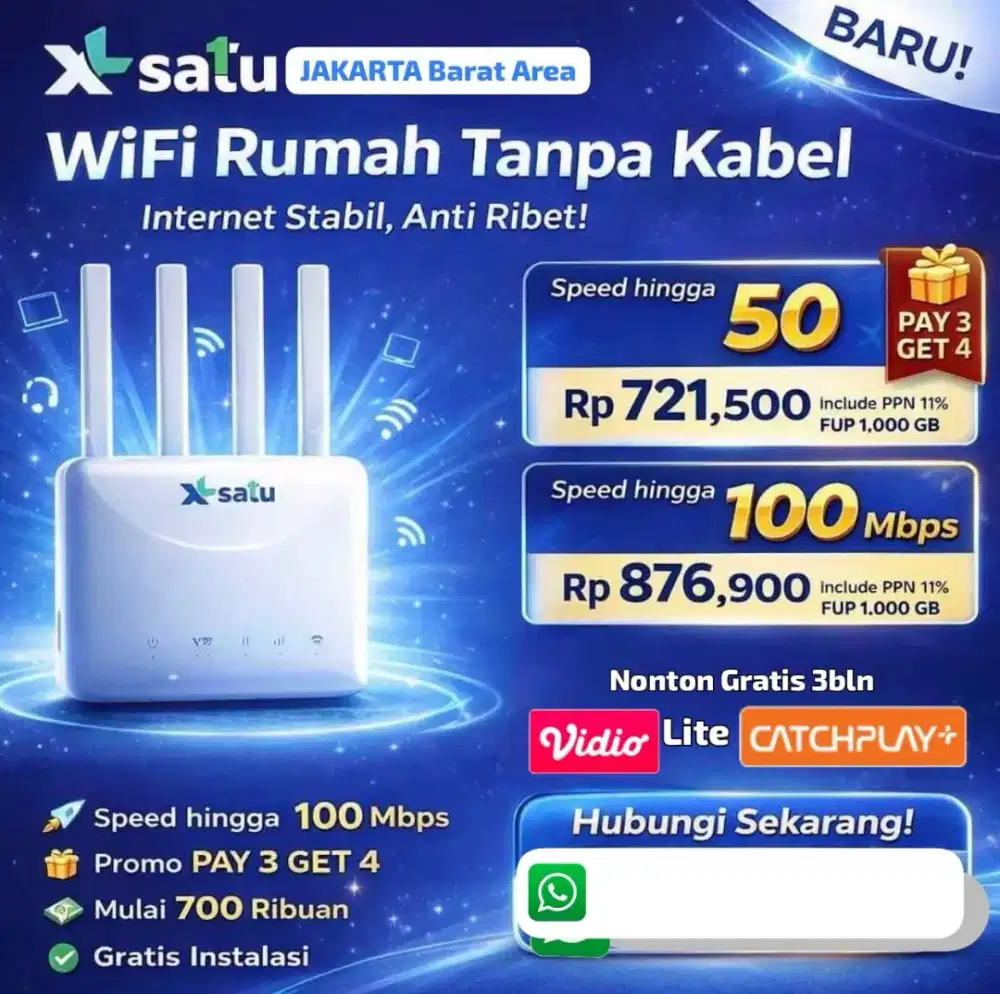 Internet wifi tanpa kabel