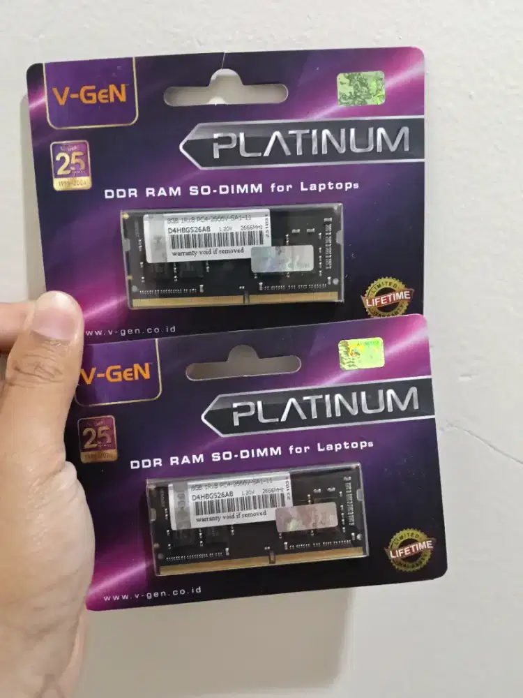 2 Pcs So Dimm RAM DDR4 8GB
