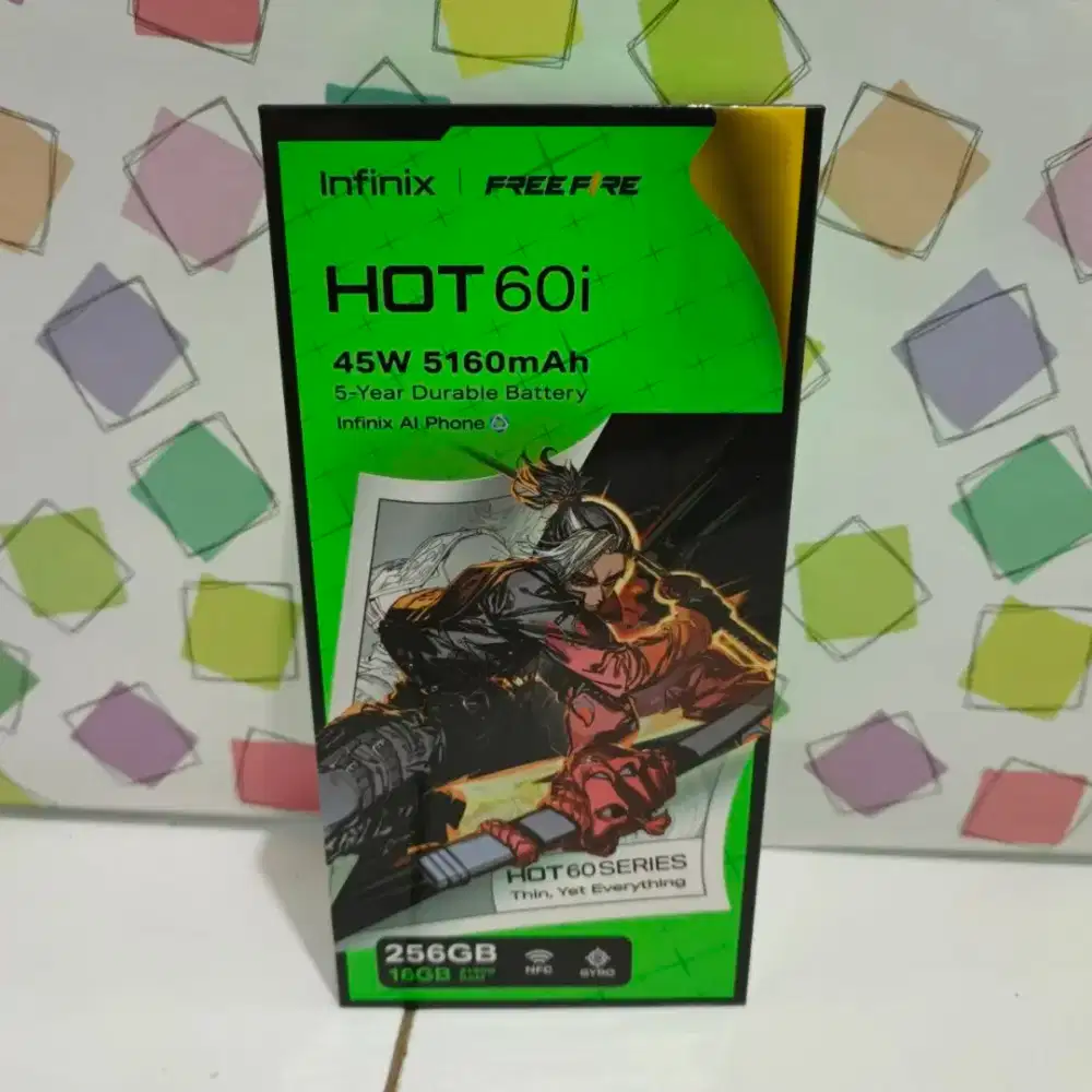 Hp Infinix hot 60i 8/256gb resmi fullset