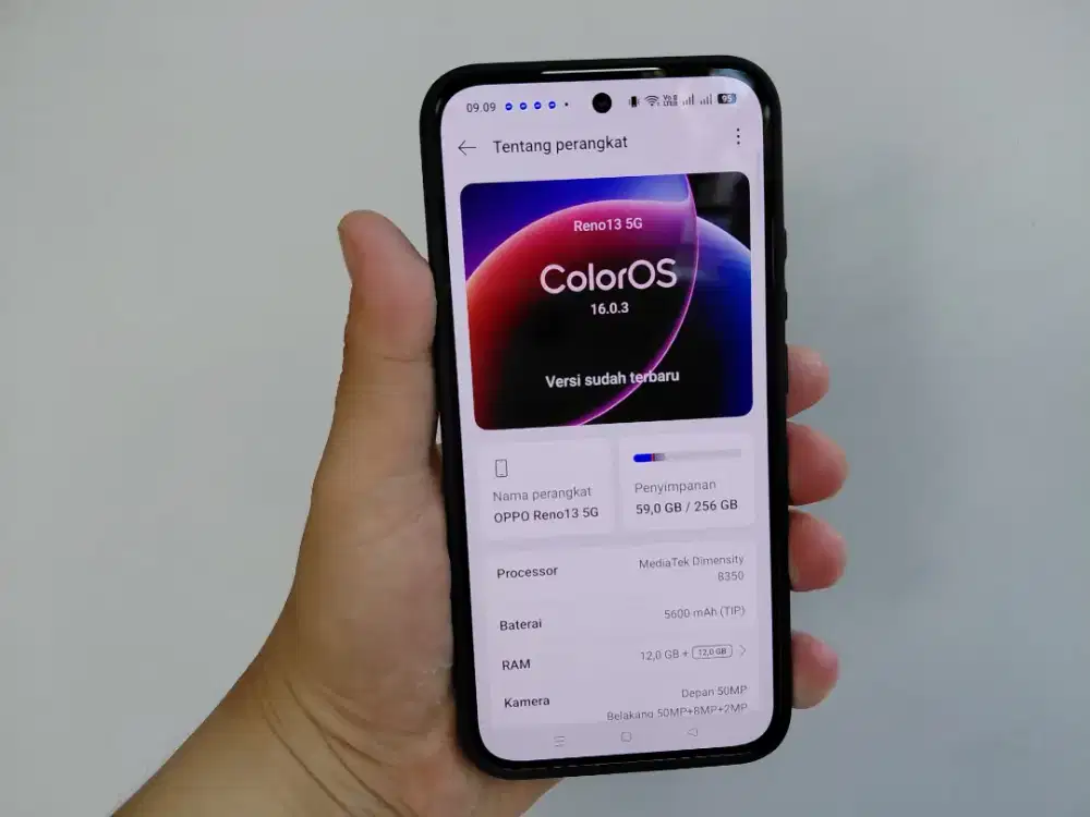 Oppo Reno 13 5G ram 12+12/256 hp mewah
