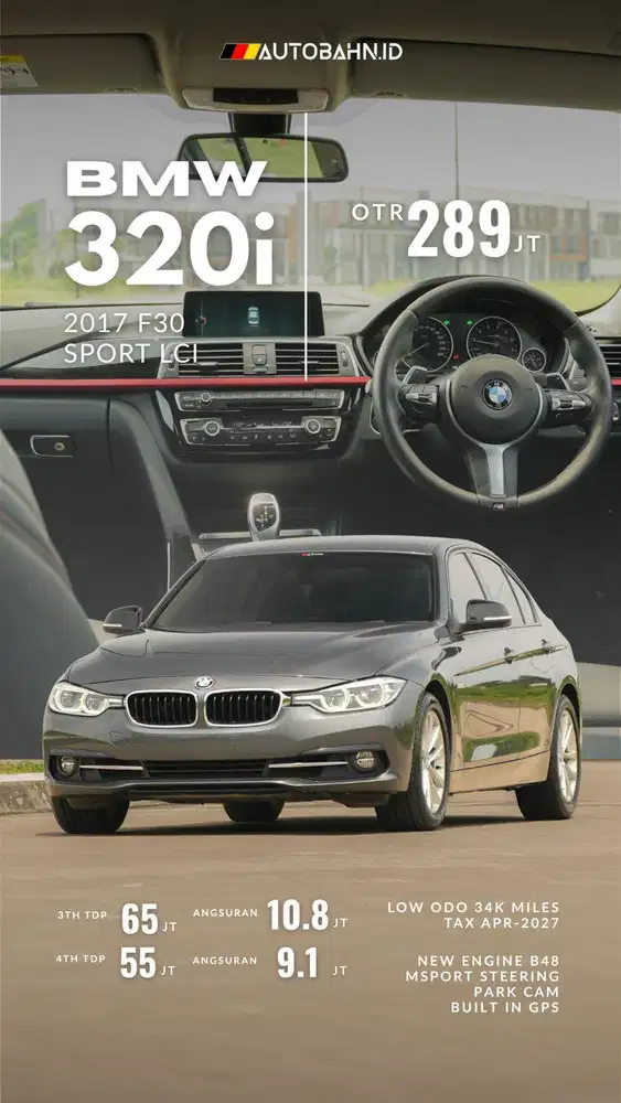 BMW 320i Sport Facelift LCI 2017 (F30)
