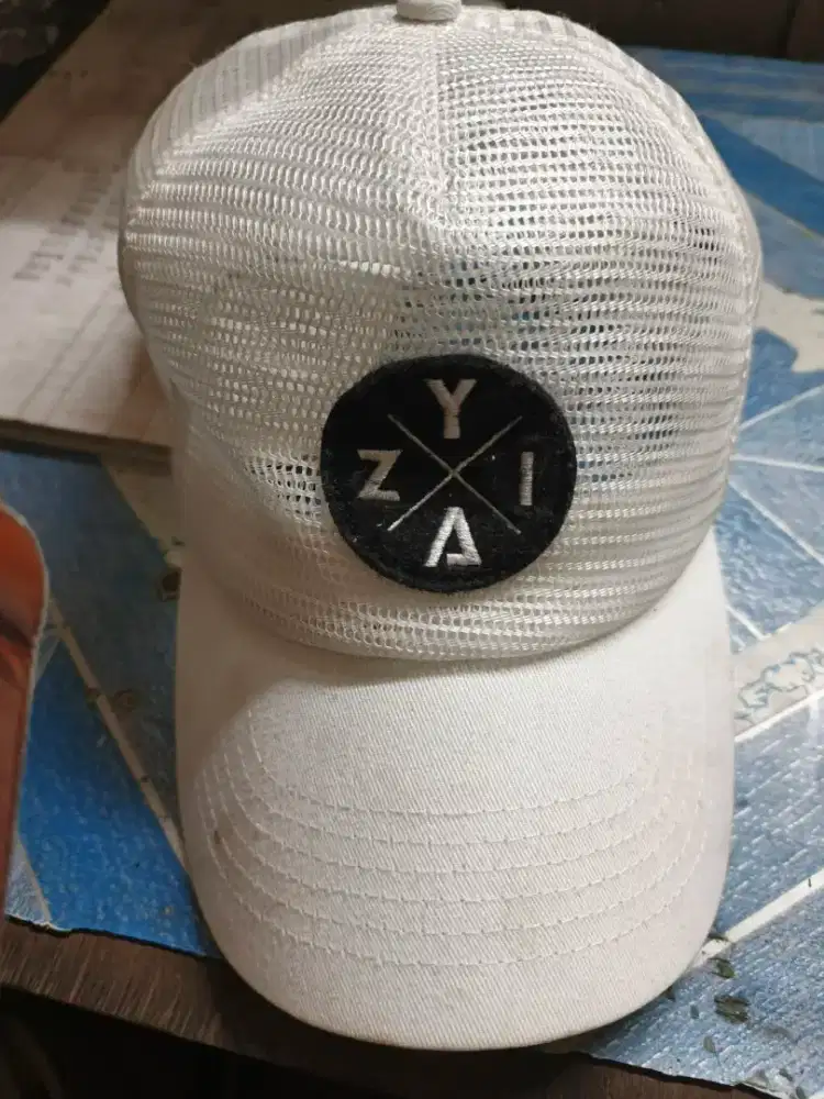 Topi full jaring putih bersih no minus