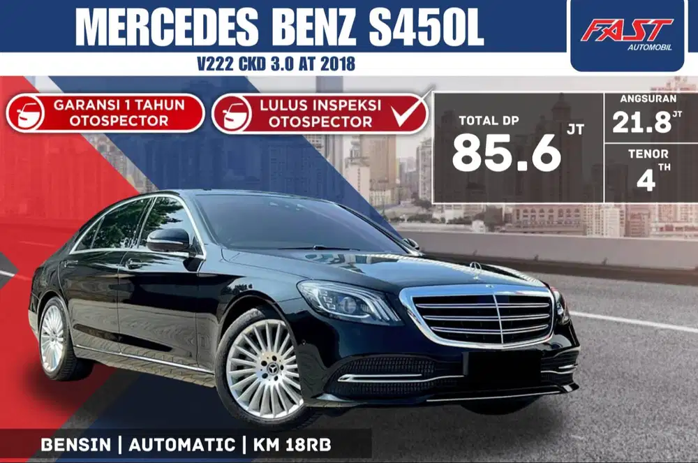 MERCEDES BENZ S450L s 450 V222 CKD AT 2018 LOW KM.18RB ANTIK & PJG