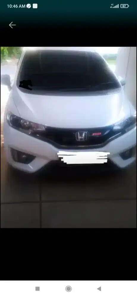 Honda jazz RS putih 2017 matic