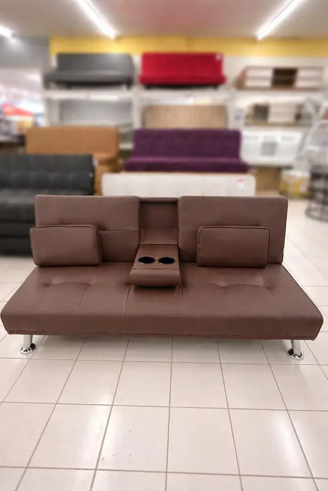 Sofabed kulit multifungsi